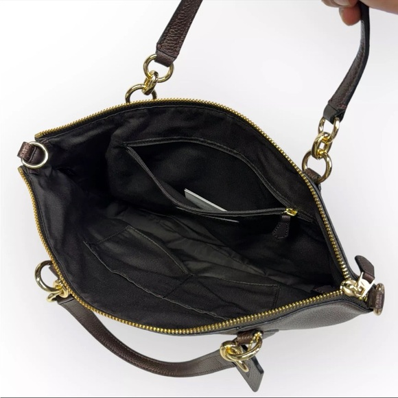 Coach F56127 Metallic Bronze Small Kelsey Satchel - $295 MSRP crossbody NWT - Picture 6 of 12